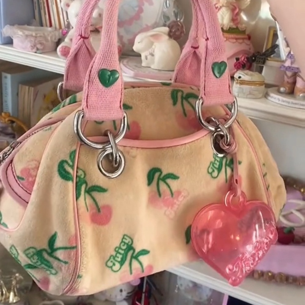 SOLD THANK U Juicy Couture Pink and Cream Women's Bag